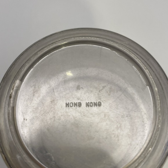 Vtg‎ 4 MCM Storage Jars Desk Organization Red Blue White Ball Lids Retro *Read - Picture 6 of 9